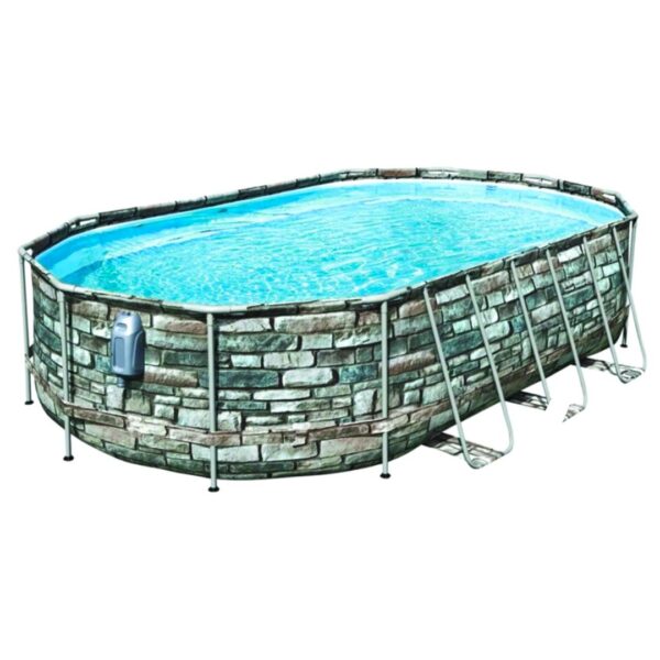 20 F T X 12 FT COMFORT 386 JET POWER STEEL POOL