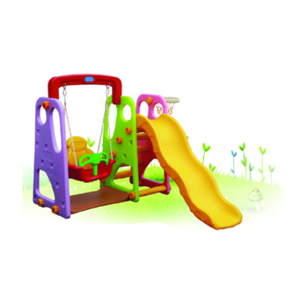 COLORFUL HAPPY SLIDE WITH SWING